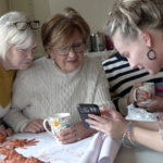 Sailortown residents creating art pieces at a Memory Anchors project co-creation session